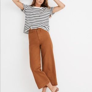 MADEWELL Emmett Wide Leg Crop Pants